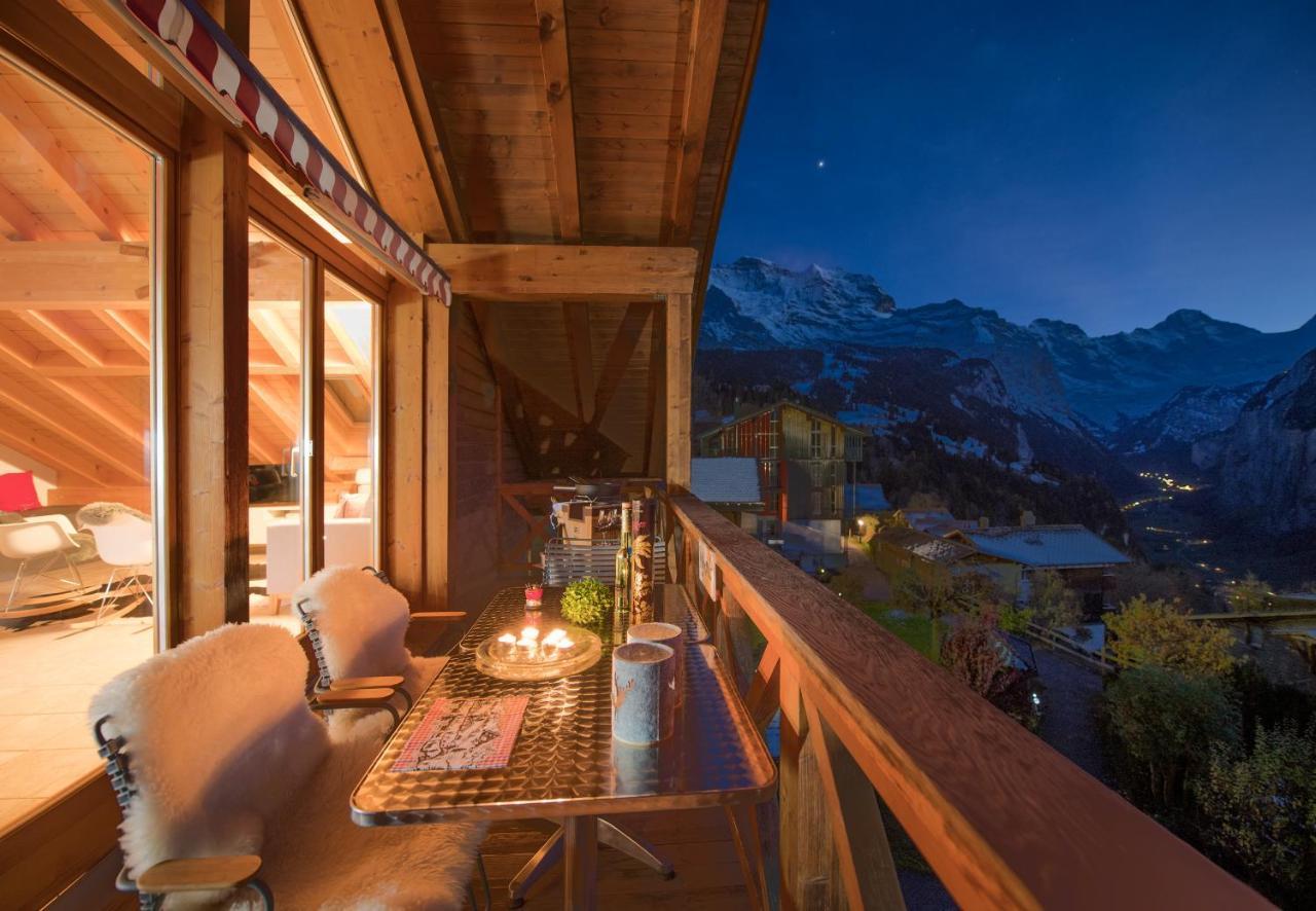Chalet Rose Penthouse Wengen Exterior photo