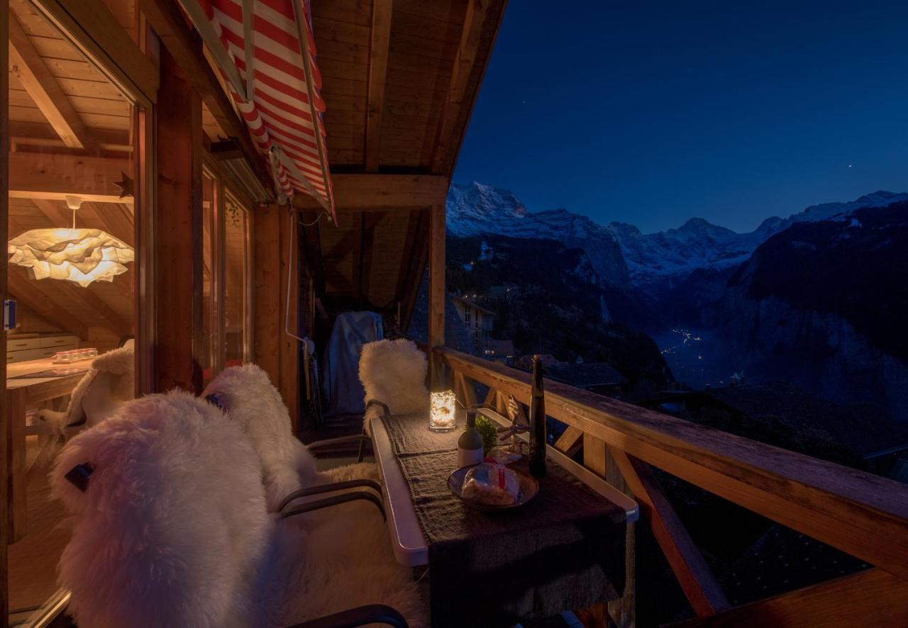 Chalet Rose Penthouse Wengen Exterior photo