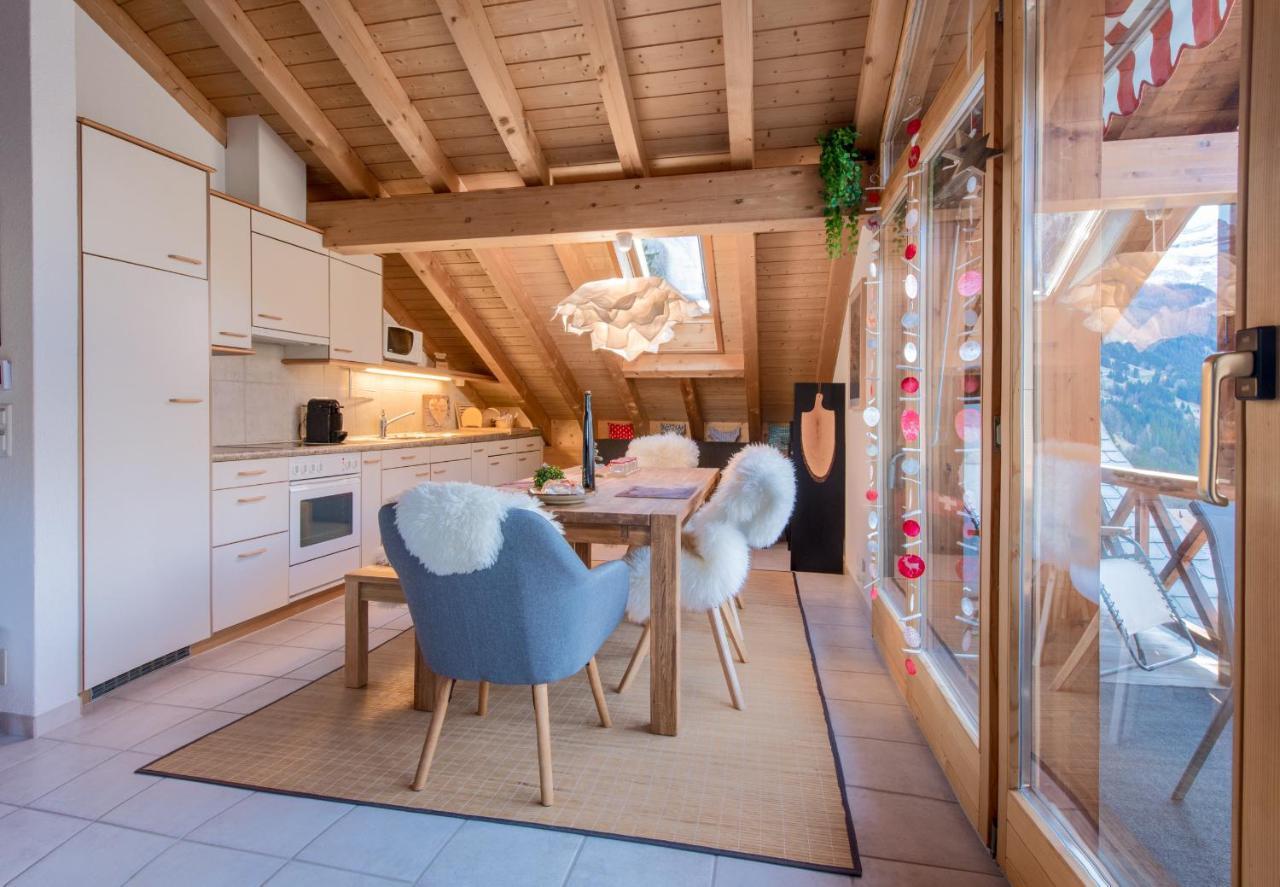 Chalet Rose Penthouse Wengen Exterior photo