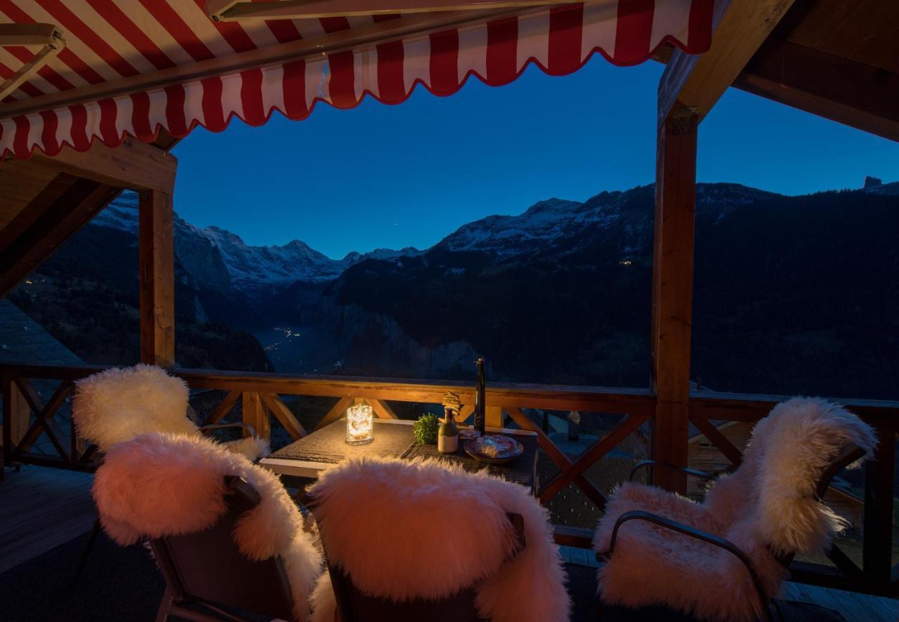 Chalet Rose Penthouse Wengen Exterior photo