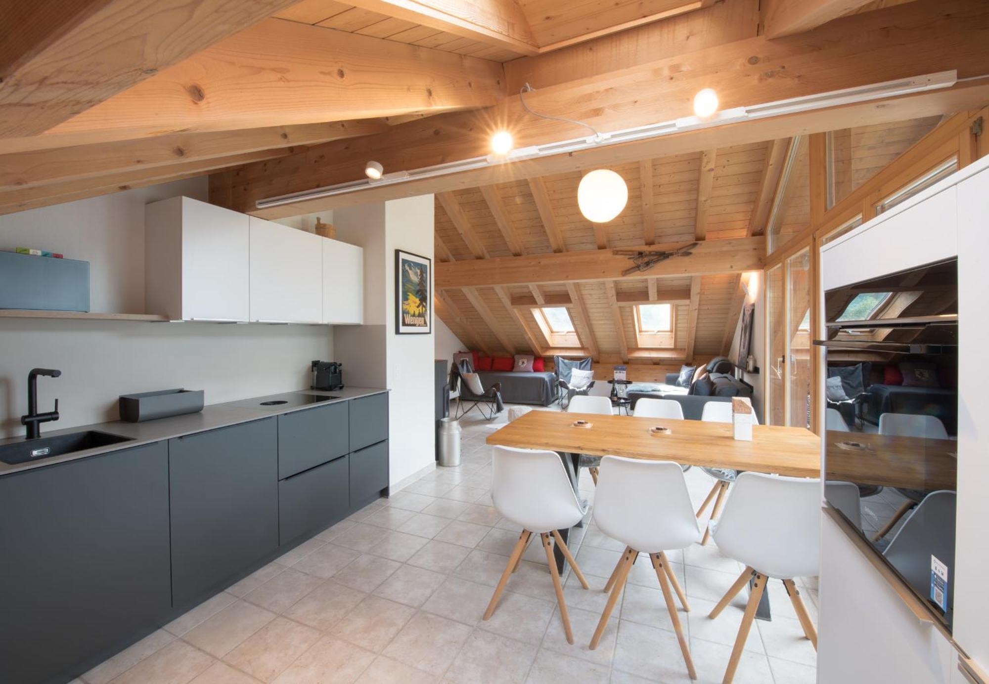 Chalet Rose Penthouse Wengen Exterior photo