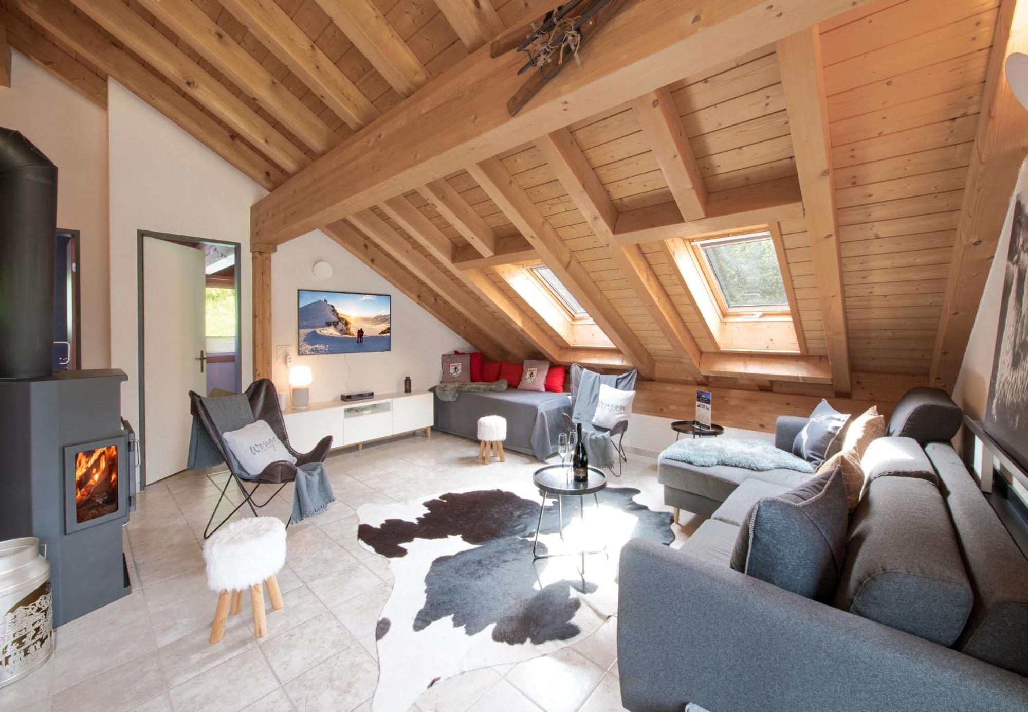 Chalet Rose Penthouse Wengen Exterior photo