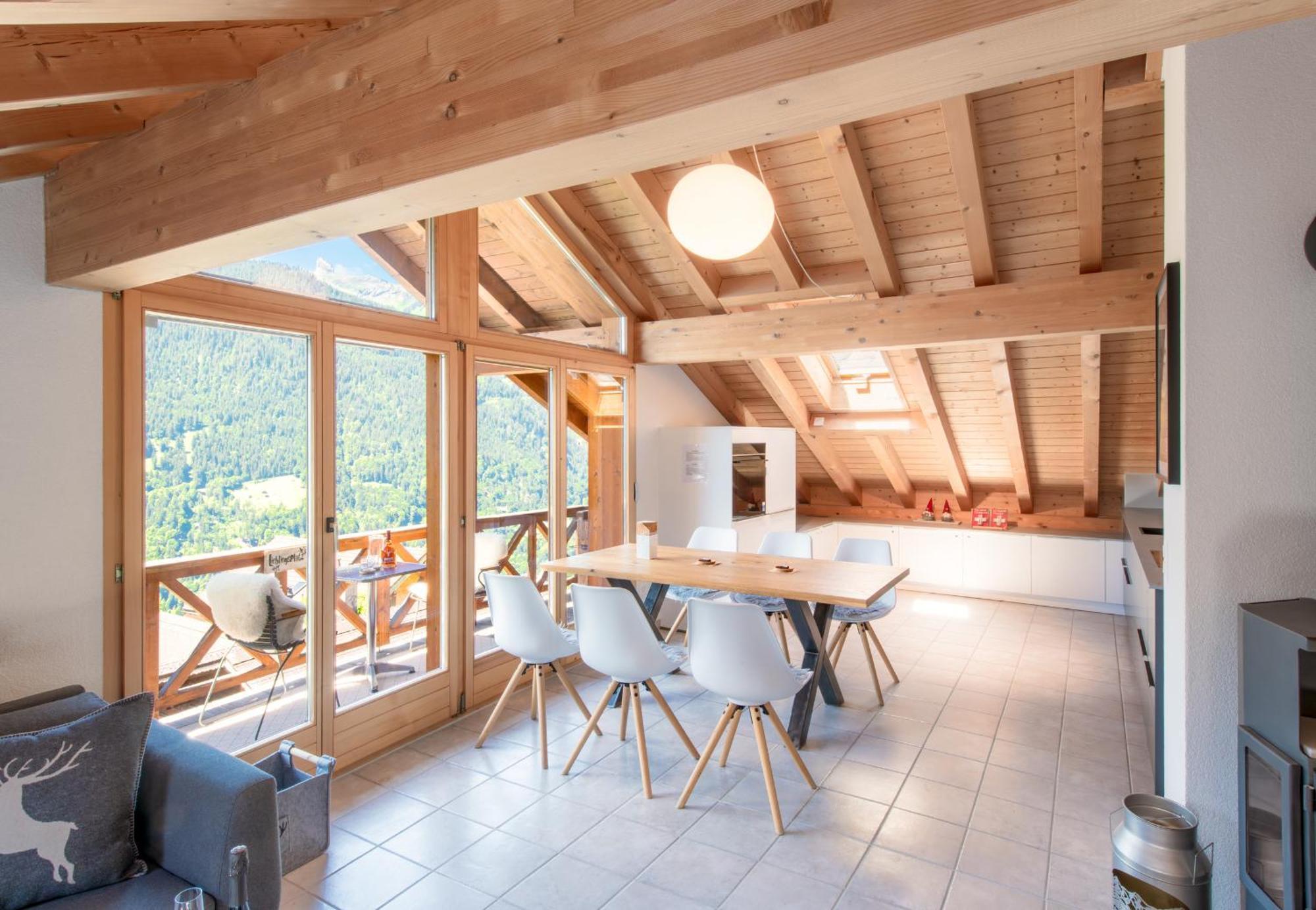 Chalet Rose Penthouse Wengen Exterior photo